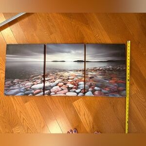 Canvas Art with Colorful Pebbles